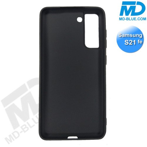 Samsung S21fe - Telefoonhoesje - Achterkantje - Silliconen - Zwart Samsung S21fe - Telefoonhoesje - Achterkantje - Silliconen - Zwart