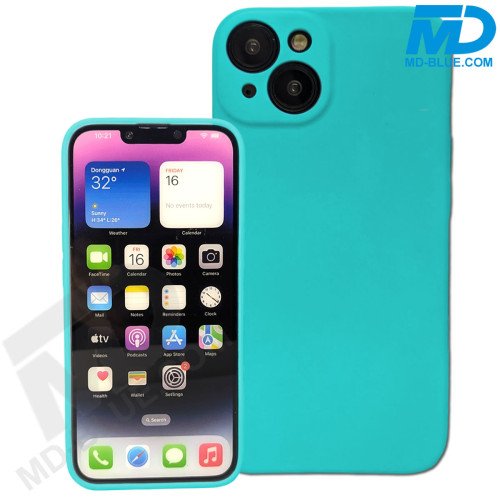 Premium Siliconen hoesje voor de iPhone 15 Pro - Spearmint