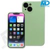 iPhone Back Cover Luxe Siliconen met lensbescherming Groen