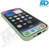 iPhone Back Cover Luxe Siliconen met lensbescherming Groen