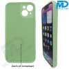iPhone Back Cover Luxe Siliconen met lensbescherming Groen