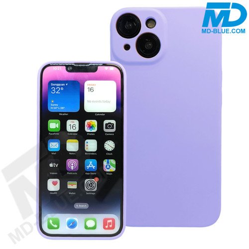 iPhone Back Cover Luxe Siliconen met lensbescherming Paars iPhone Back Cover Luxe Siliconen met lensbescherming Paars