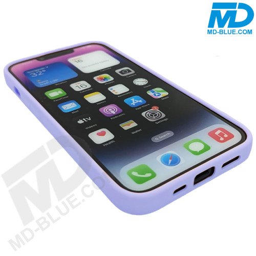 iPhone Back Cover Luxe Siliconen met lensbescherming Paars iPhone Back Cover Luxe Siliconen met lensbescherming Paars