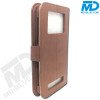 Universeel Book Hoesje Bruin met Siliconen inlay 5.5 . 6 inch