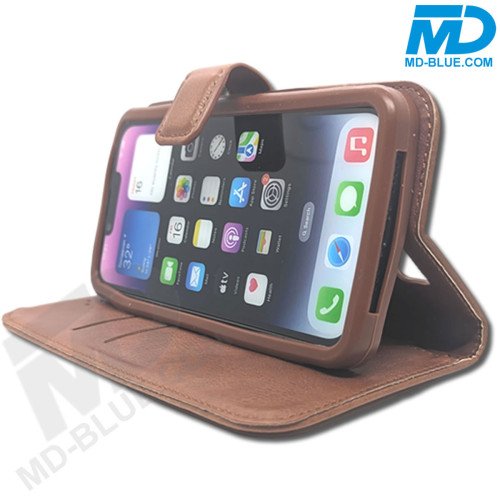 Universeel Book Hoesje Bruin met Siliconen inlay 5.5 . 6 inch