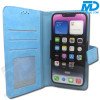Universeel Book Hoesje Licht Blauw met Klem Houder - 6.5 inch