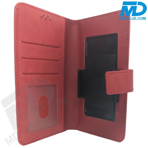 Universeel Book Hoesje Rood met Klem Houder - 6.5 inch