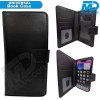 Universeel Book Hoesje Zwart met Klem Houder - 6.5 inch