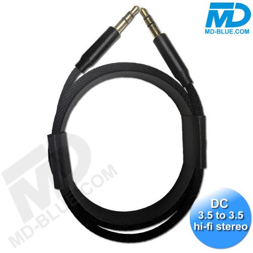 MDblue - Jack Kabel 3.5 mm - AUX Kabel - Male to Male - Universeel - Zwart MDblue - Jack Kabel 3.5 mm - AUX Kabel - Male to Male - Universeel - Zwart