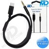 MDblue - Jack Kabel 3.5 mm - AUX Kabel - DC 3.5 to Type C - Universeel - Zwart