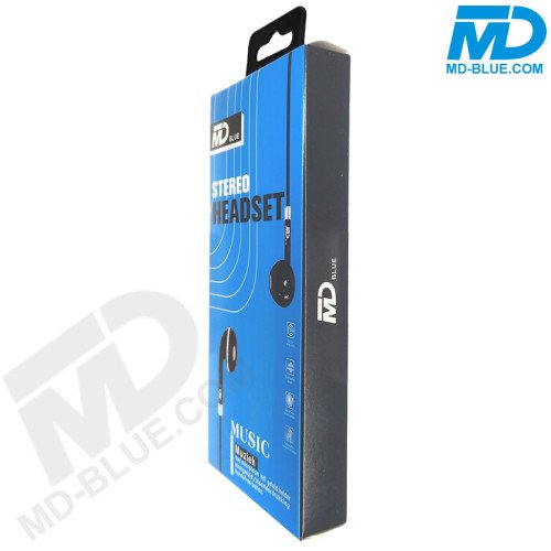 MDblue - In Ear - Stereo Headset - Oortjes - 3.5mm jack - Zwart MDblue - In Ear - Stereo Headset - Oortjes - 3.5mm jack - Zwart