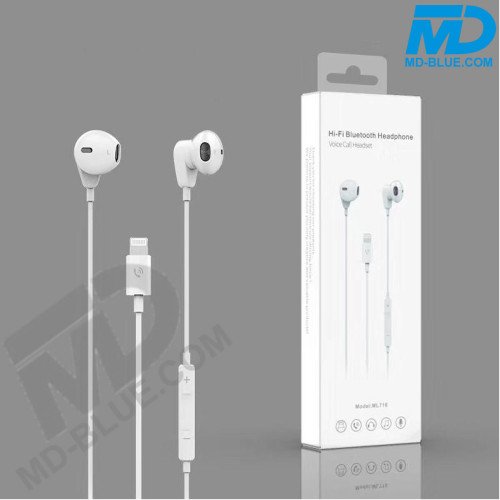 In Ear - Stereo Headset - Oortjes - Voor Apple Lightning - Wit In Ear - Stereo Headset - Oortjes - Voor Apple Lightning - Wit