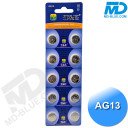 Knoopcel Batterijen AG13 Alkaline 10 stuks / knoopcel batterij / 357A / CX44 / LR44W / 1.55V