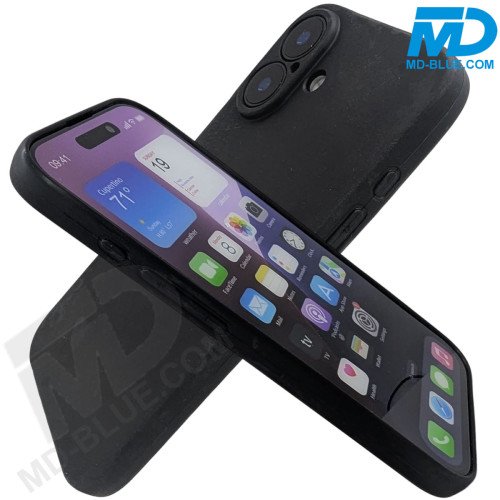 iPhone 16 - Siliconen Hoesje- Zwart