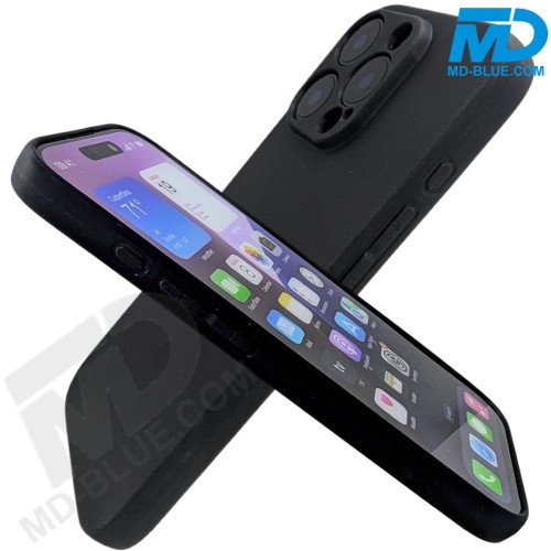 iPhone 16 Pro - Siliconen Hoesje- Zwart