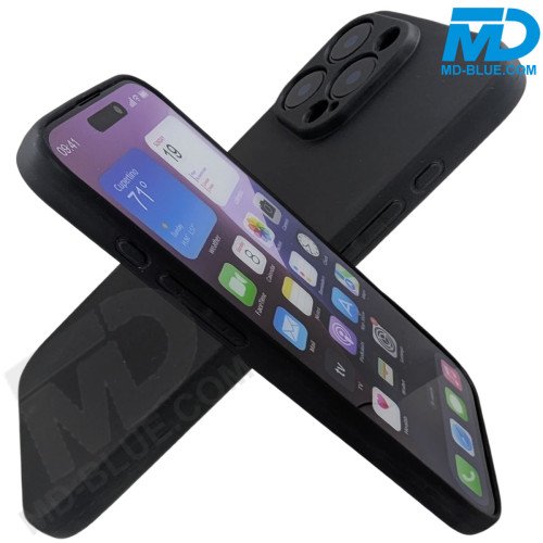 iPhone 16 Pro Max - Siliconen Hoesje- Zwart