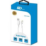 MDblue - Oplaad kabel - voor iPhone - USB naar Lightning - 2 meter - Wit