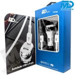 MDBlue - Auto oplader Set - 1 x USB-A - 1 x USB-C - Snellader - 1 mtr oplaadkabel voor iPhone - 40 Watt
