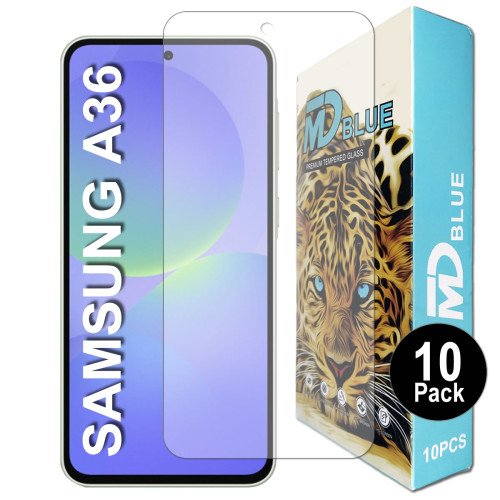 Screenprotector voor Samsung A36 - 0.3 mm 2.5 D - Beschermglas - 10 Pack