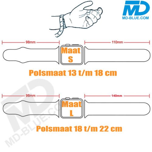 Smart Watch Bandje - voor Apple watch 38-40-41 mm - Siliconen  - Maat S - Licht Paars