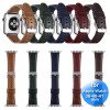 Bandje - Leer - geschikt voor Apple Watch - 42/44/45/49 mm - Donker Bruin