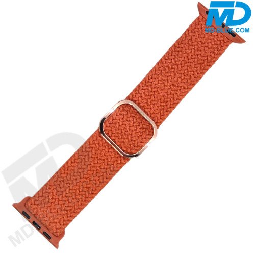 Smart Watch Bandje - voor Apple watch 42-44-45-49 mm - Nylon - Maat one size - Oranje