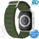 Apple Watch - Bandje - Nylon- Smart Watch Bandje - voor Apple watch 42-44-45-49 mm - Army Green