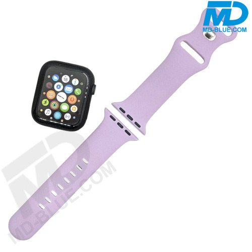 Smart Watch Bandje - voor Apple watch 42-44-45 mm - Siliconen  - Maat S - Licht Paars