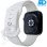 Smart Watch Bandje - voor Apple watch 38-40-41 mm - Siliconen  - Maat S - Wit