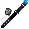 Smart Watch Bandje - voor Apple watch 42-44-45 mm - Siliconen  - Maat L - Zwart
