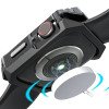 Bumper - Hoesje -  voor Apple Watch 49 mm - Zwart / Zilver