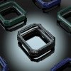 Bumper - Hoesje -  voor Apple Watch 49 mm - Zwart / Zilver