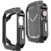 Bumper - Hoesje -  voor Apple Watch 49 mm - Zwart / Zilver