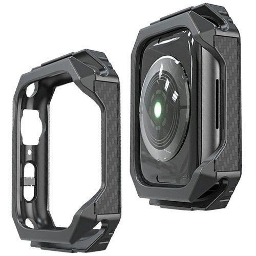 Bumper - Hoesje - voor Apple Watch 40 mm - Zwart / Zwart