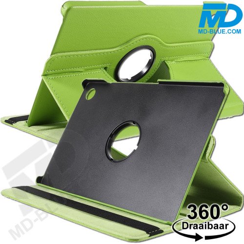 MDblue 360° Draaibare Tablethoes voor Samsung Galaxy Tab A9 Plus – Lime Groen