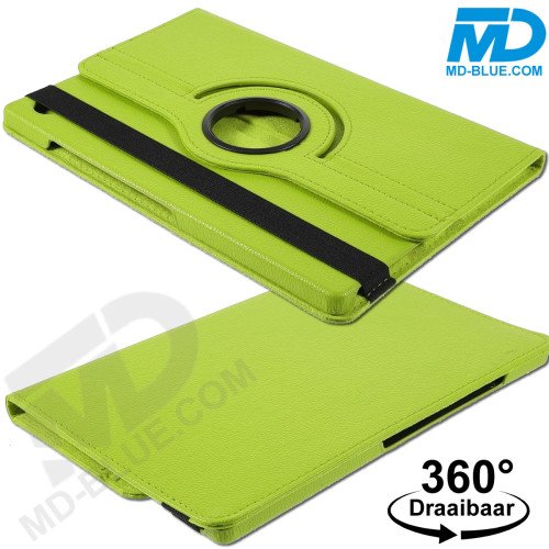 MDblue 360° Draaibare Tablethoes voor Samsung Galaxy Tab A9 Plus – Lime Groen