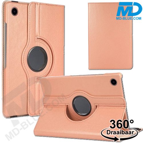 MDblue 360° Draaibare Tablethoes voor Samsung Galaxy Tab A9 Plus – Rosé Goud