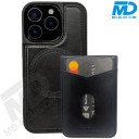 iPhone 16 Pro Telefoonhoesje - Back Cover - Card Houder -Portemonnee - Magsafe - 2 in 1 - Zwart  