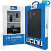 iPhone 16 Telefoonhoesje - Back Cover - Magsafe Compatible met Pasjes Houder- 2 in 1 - Zwart  