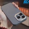 MDblue Premium Siliconen Hoesje met MagSafe Ring – Grijs – iPhone 17 Air