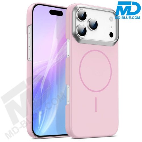MDblue Premium Siliconen Hoesje met MagSafe Ring – Roze – iPhone 17