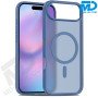 MDblue Transparant Blauwe Frosted Hoesje – iPhone 17 Air – Met MagSafe Ring