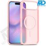 MDblue Transparant Roze Frosted Hoesje – iPhone 17 Pro Max – Met MagSafe Ring