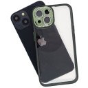 MDblue - iPhone 14 Hoesje - Siliconen - Hard Back Cover - met Lens bescherming -  Groen