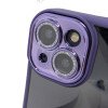 MDblue - iPhone 14 Hoesje - Siliconen - Hard Back Cover - met Lens bescherming -  Diep Paars