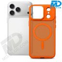 Premium Siliconen Hoesje met MagSafe Ring – Oranje – iPhone 17 Pro Max