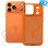 Premium Siliconen Hoesje met MagSafe Ring – Oranje – iPhone 17 Pro
