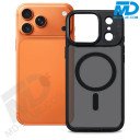 Zwart Frosted Hoesje – iPhone 17 Pro – Met MagSafe Ring