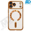 Premium Siliconen Hoesje met MagSafe Ring – Oranje – iPhone 17 Pro Max