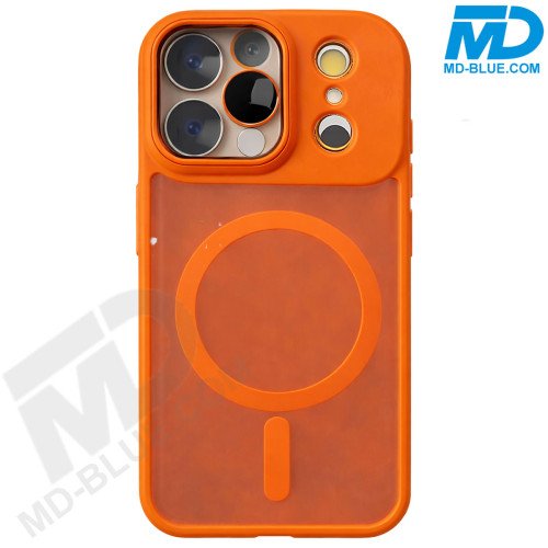 Premium Siliconen Hoesje met MagSafe Ring – Oranje – iPhone 17 Pro